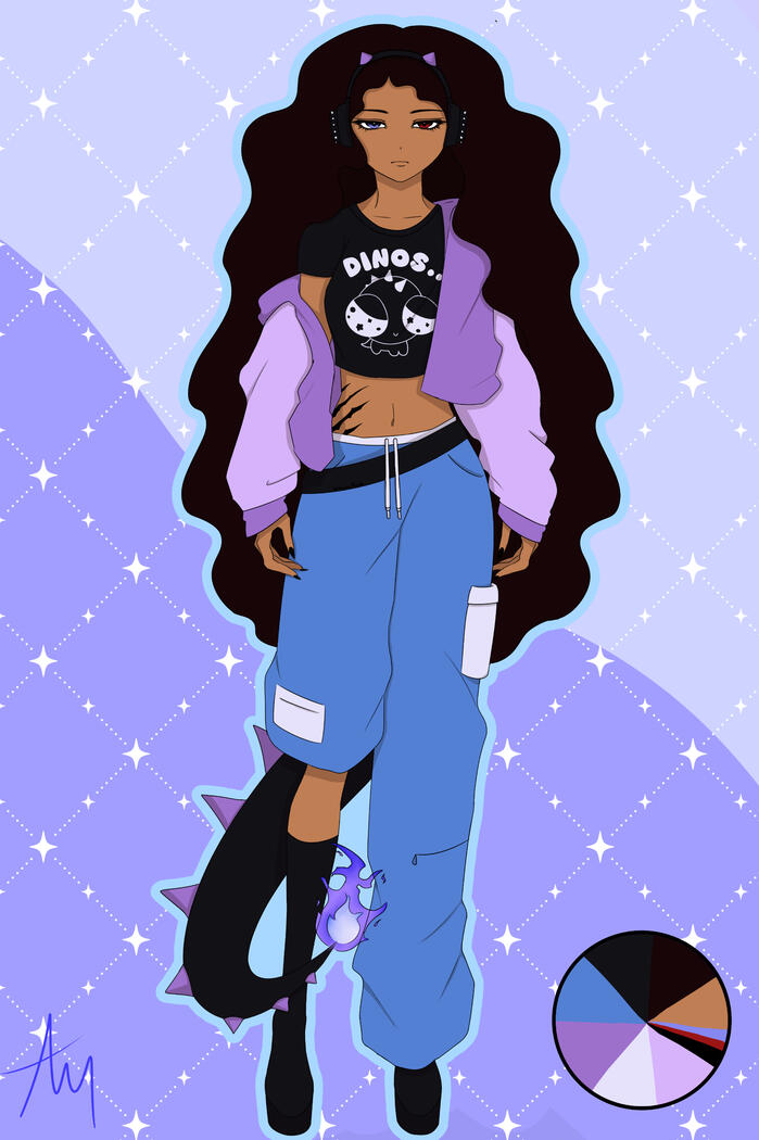 Azuna Moshi OC Ref Sheet Concept 2