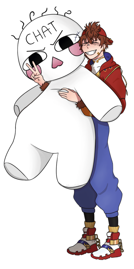 Kenji w/Chat Plushie